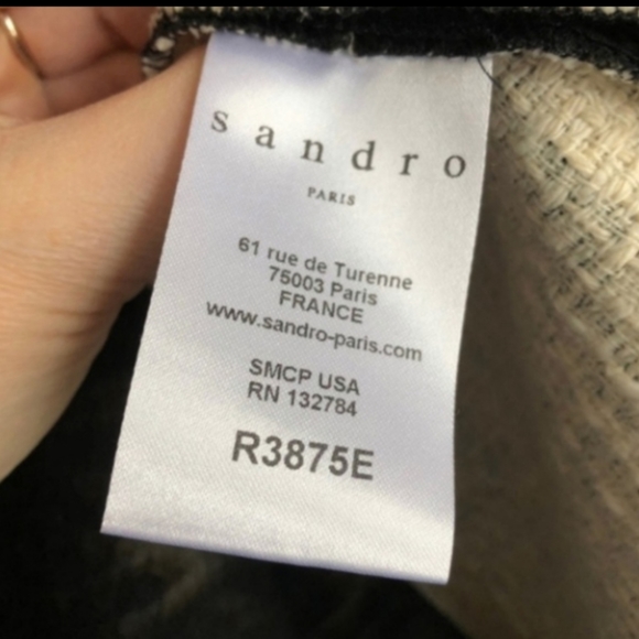 Sandro leopard animal print mini dress Robyn Black Brown - Picture 5 of 6